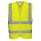 Portwest Hi-Vis Zipped Band and Brace Vest (C375)