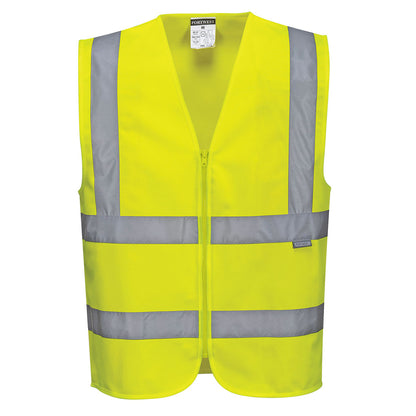 Portwest Hi-Vis Zipped Band and Brace Vest (C375)
