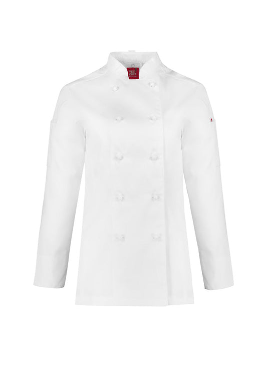 Biz Collection Womens Al Dente L/S Chef Jacket-(CH230LL)-Clearance
