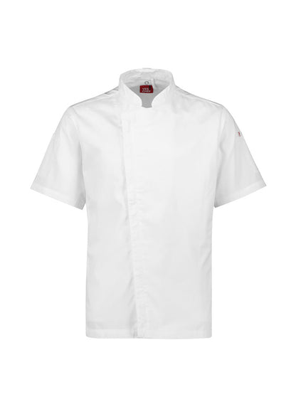 Biz Collection Mens Alfresco Short Sleeve Chef Jacket (CH330MS)-Clearance