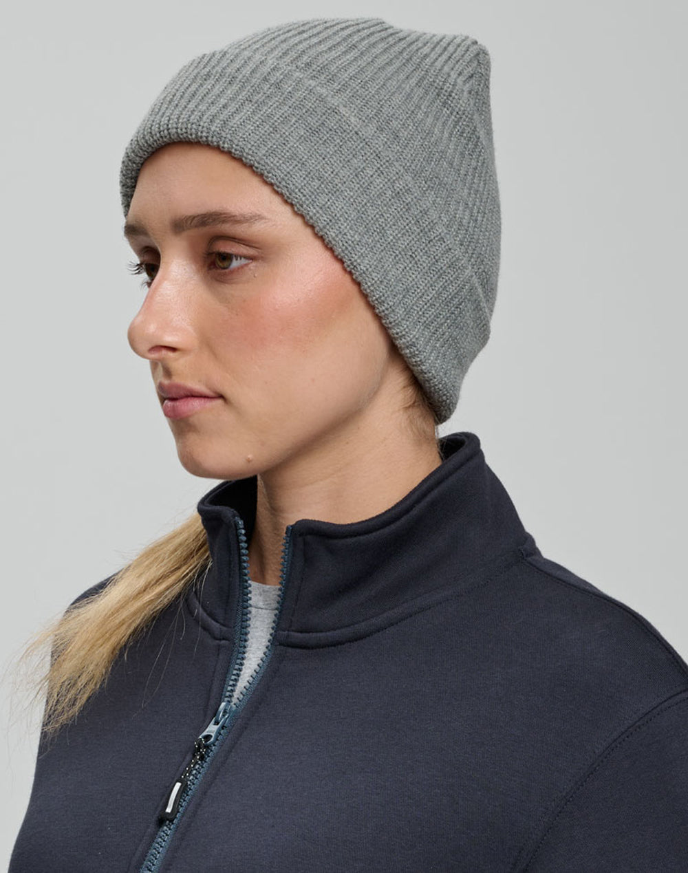 Winning Spirit Roll Up Cable Knit Snug Beanie (CH85)