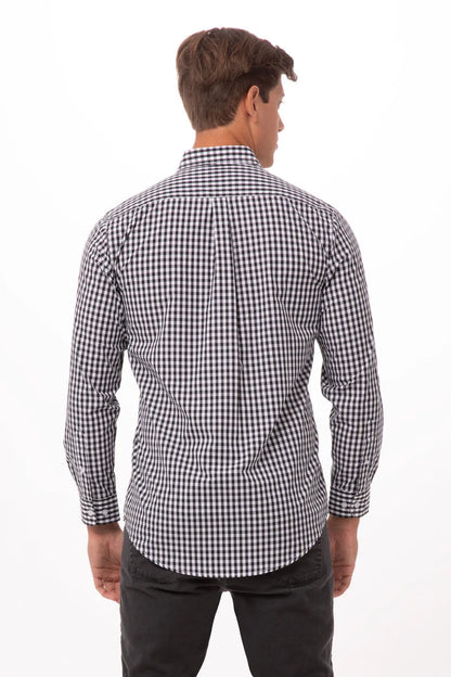 Chef Works Gingham Men's Dress Shirt (D500)