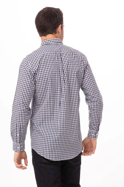 Chef Works Gingham Men's Dress Shirt (D500)