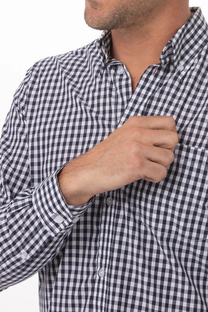 Chef Works Gingham Men's Dress Shirt (D500)