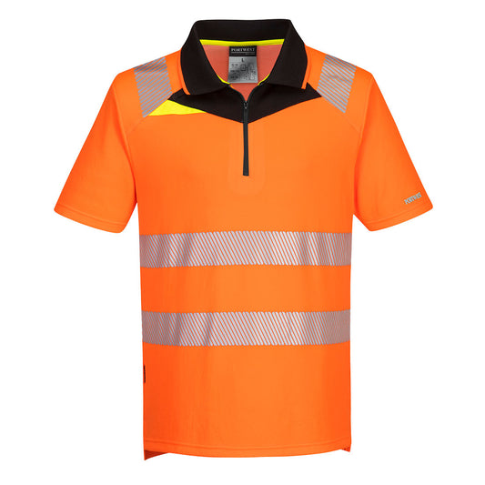 Portwest DX4 Hi-Vis Zip Polo Shirt S/S (DX412)