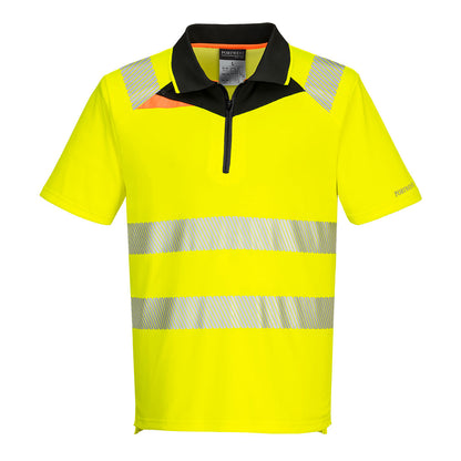 Portwest DX4 Hi-Vis Zip Polo Shirt S/S (DX412)