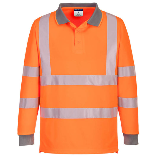 Portwest Eco High Visibility L/S Polo (6 Pack) (EC11)