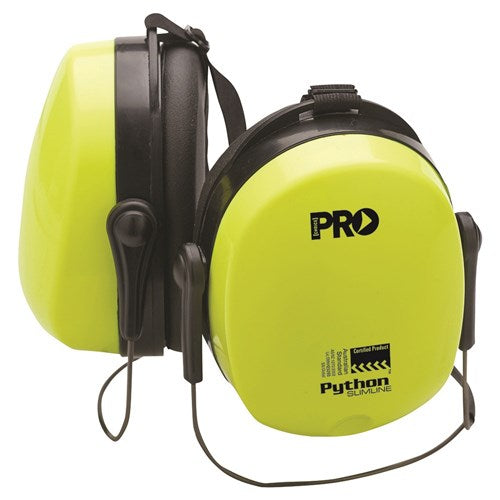 Pro Choice Python Earmuffs Hi-Vis - Slim-Fit, Neck Band Each of 1 (EMPYTNB)