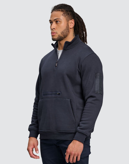 Winning Spirit Unisex Premium Fleece Half Zip Work Sweat (FL15)