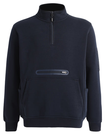 Winning Spirit Unisex Premium Fleece Half Zip Work Sweat (FL15)