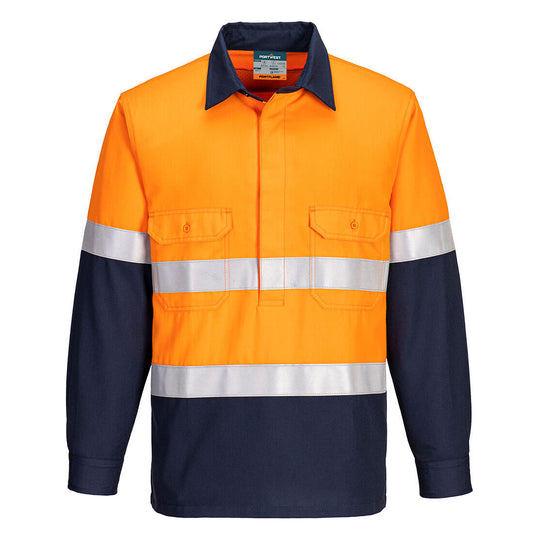 Portwest FR Two Tone Closed Front Vented Shirt (FR713)