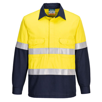 Portwest FR Two Tone Closed Front Vented Shirt (FR713)