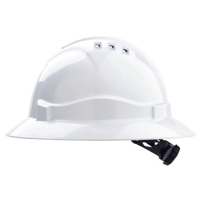 Pro ChoiceV6 Hard Hat Vented Full Brim Ratchet Harness-(HHV6FB)