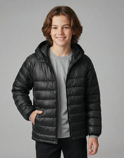 Winning Spirit Kids Sustainable Lightweigth Hooded Puffer Jacket (JK67K)
