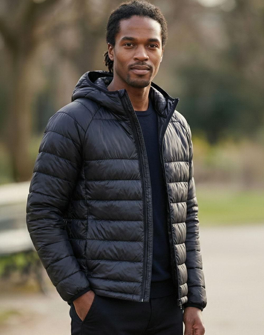 Winning Spirit Adults Sustainable Lightweight Hooded Puffer Jacket (JK67)