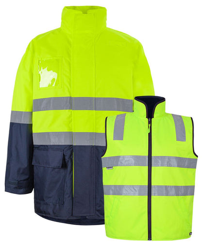 JB's Hi Vis (D+N) Long Line 4 in 1 Jacket (K6DNJ)