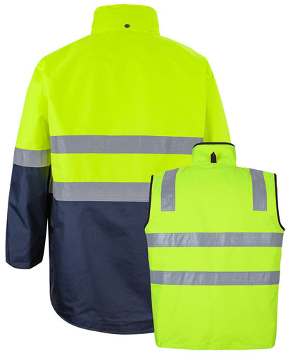 JB's Hi Vis (D+N) Long Line 4 in 1 Jacket (K6DNJ)
