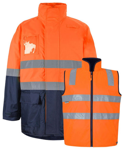 JB's Hi Vis (D+N) Long Line 4 in 1 Jacket (K6DNJ)