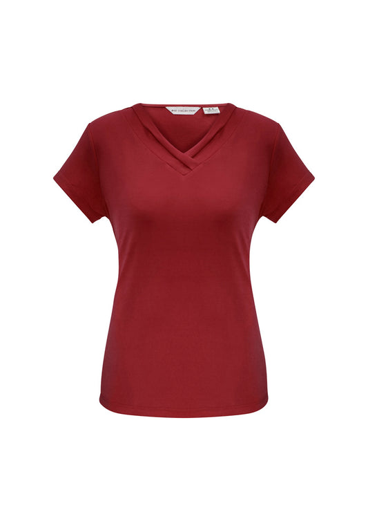 Biz Collection Womens Lana S/S Top-(K819LS)-Clearance