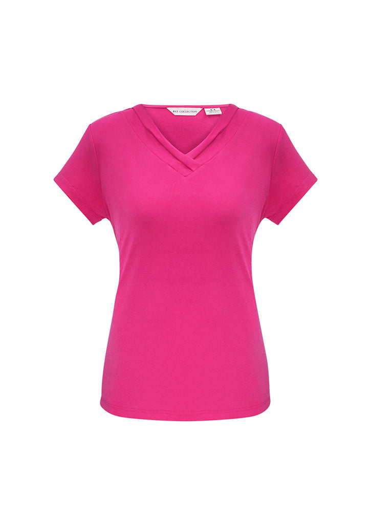 Biz Collection Womens Lana S/S Top-(K819LS)-Clearance