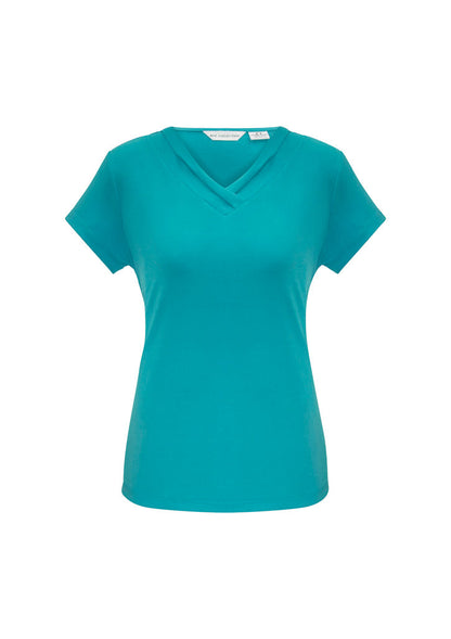 Biz Collection Womens Lana S/S Top-(K819LS)-Clearance