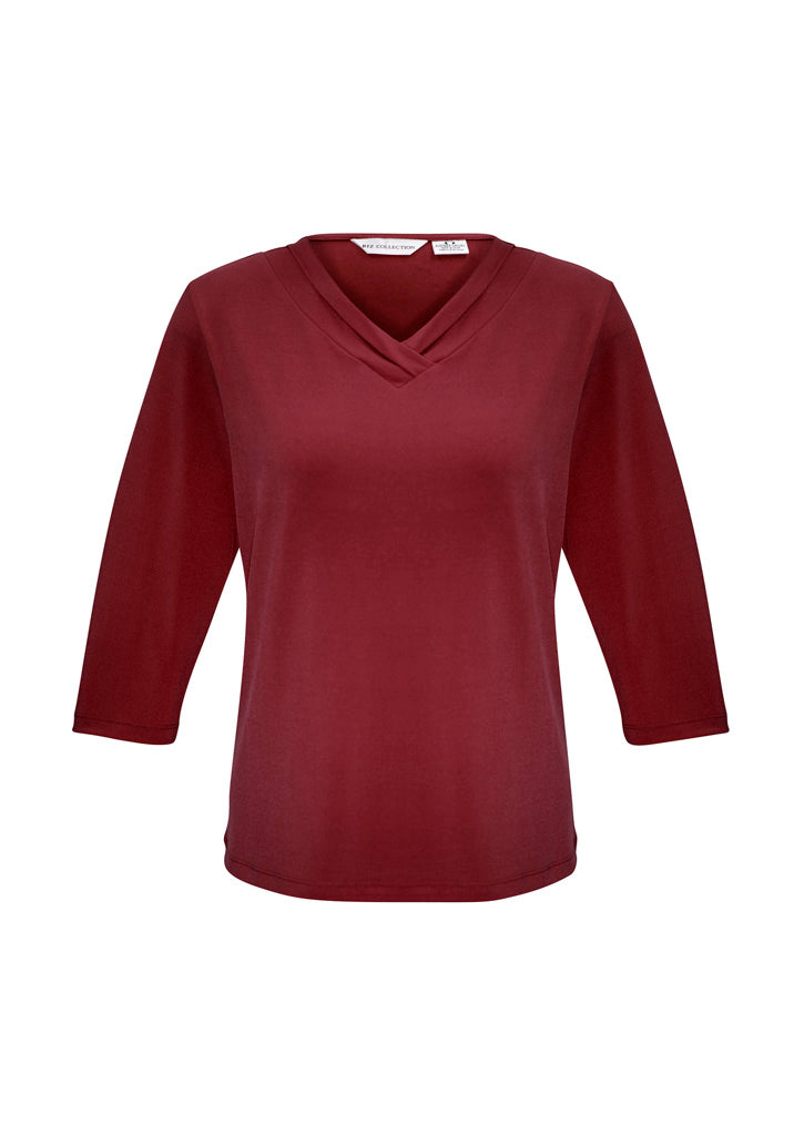 Biz Collection Womens Lana 3/4 Sleeve Top-(K819LT)-Clearance