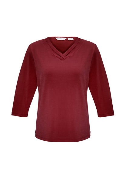 Biz Collection Womens Lana 3/4 Sleeve Top-(K819LT)-Clearance