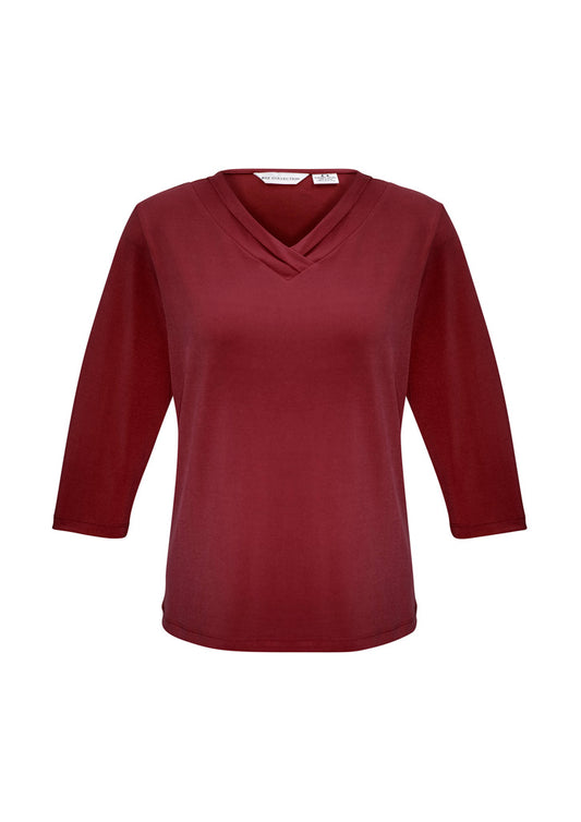 Biz Collection Womens Lana 3/4 Sleeve Top-(K819LT)-Clearance