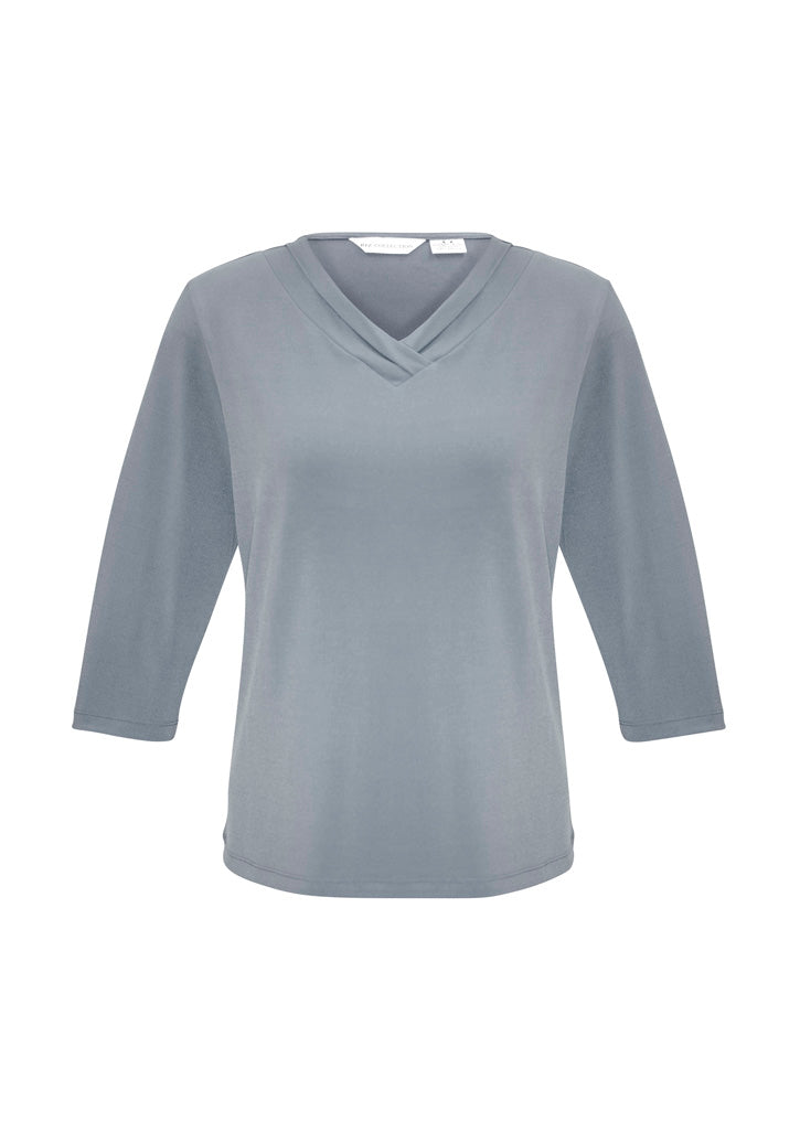 Biz Collection Womens Lana 3/4 Sleeve Top-(K819LT)-Clearance