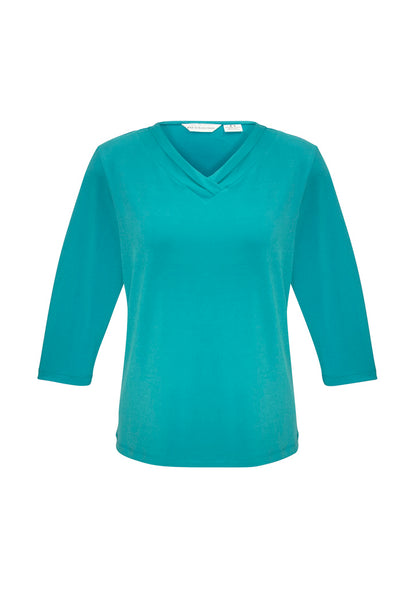 Biz Collection Womens Lana 3/4 Sleeve Top-(K819LT)-Clearance