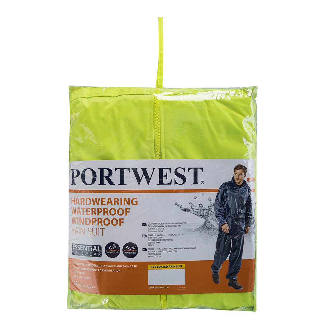 Portwest Essentials Rainsuit (2 Piece Suit) (L440)