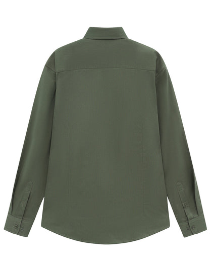 Winning Spirit Mens Smart Casual Cotton Blend L/S Shirt (M7009L)
