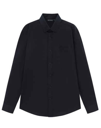 Winning Spirit Mens Smart Casual Cotton Blend L/S Shirt (M7009L)