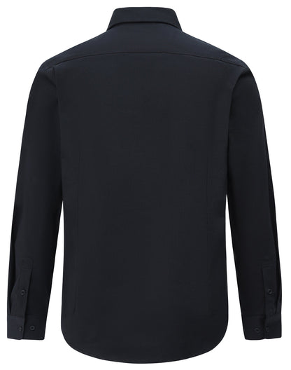 Winning Spirit Mens Smart Casual Cotton Blend L/S Shirt (M7009L)