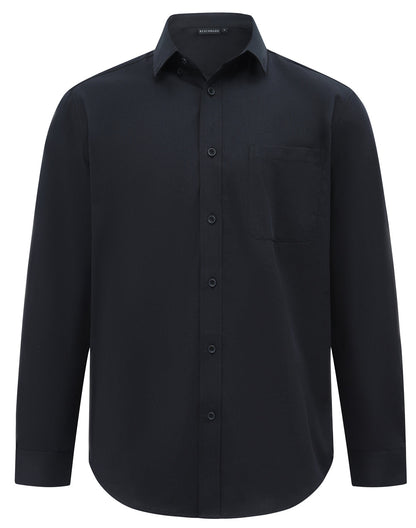 Winning Spirit Mens Smart Casual Cotton Blend L/S Shirt (M7009L)