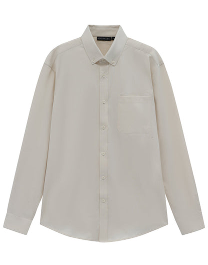 Winning Spirit Mens Smart Casual Cotton Blend L/S Shirt (M7009L)
