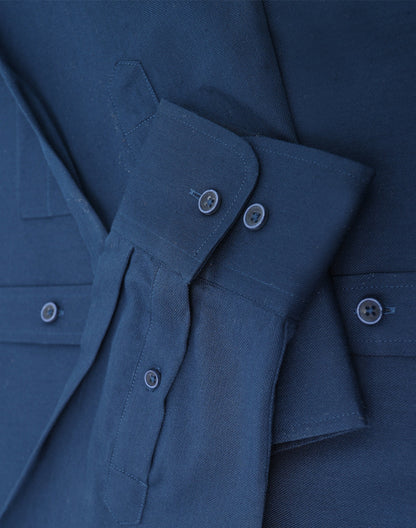 Winning Spirit Mens Smart Casual Cotton Blend L/S Shirt (M7009L)