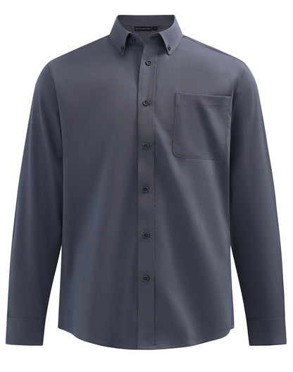 Winning Spirit Mens Smart Casual Cotton Blend L/S Shirt (M7009L)