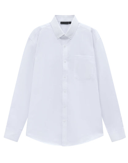 Winning Spirit Mens Smart Casual Cotton Blend L/S Shirt (M7009L)