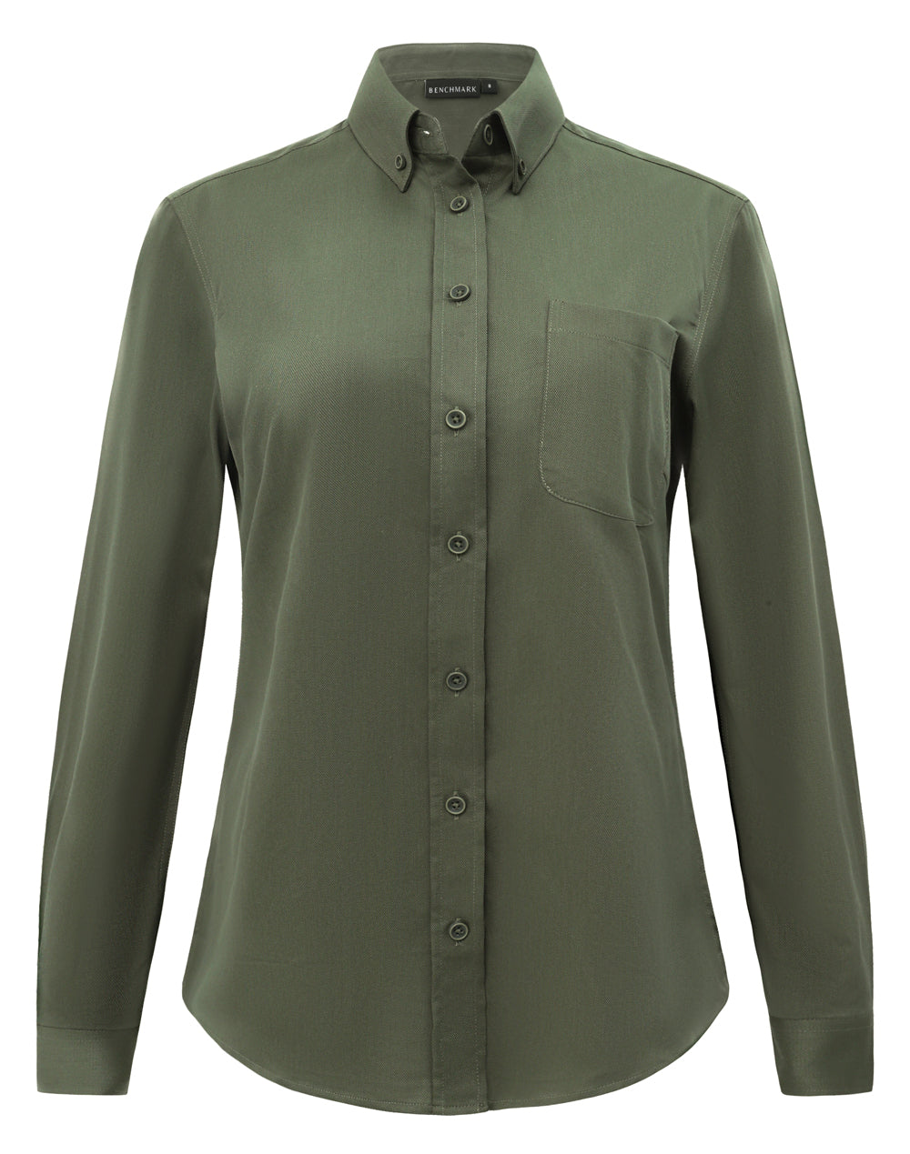 Winning Spirit Womens Smart Casual Cotton Blend L/S Shirt (M8009L)