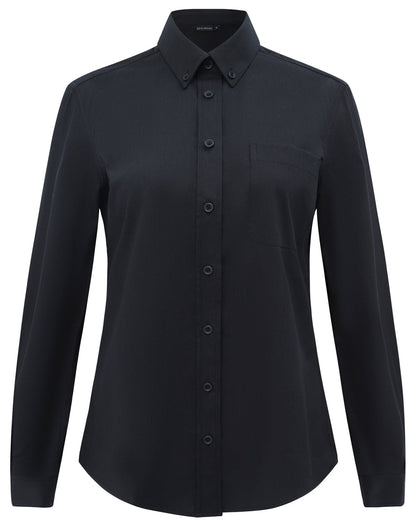 Winning Spirit Womens Smart Casual Cotton Blend L/S Shirt (M8009L)