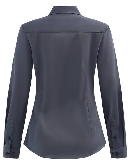 Winning Spirit Womens Smart Casual Cotton Blend L/S Shirt (M8009L)