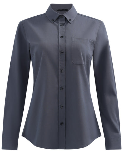 Winning Spirit Womens Smart Casual Cotton Blend L/S Shirt (M8009L)