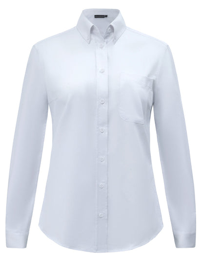 Winning Spirit Womens Smart Casual Cotton Blend L/S Shirt (M8009L)