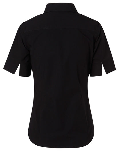 Winning Spirit Women's Cotton/Poly Stretch Short Sleeve Shirt (M8020S)