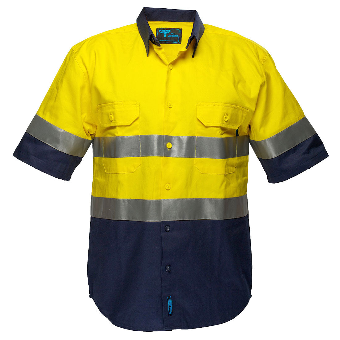 Portwest Hi-Vis Two Tone Regular Weight Short Sleeve Shirt with Tape (MA102)