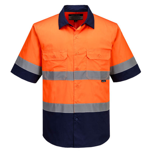 Portwest Industrial Hi-Vis Lightweight Contrast Shirt S/S (MA402)
