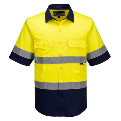 Portwest Industrial Hi-Vis Lightweight Contrast Shirt S/S (MA402)