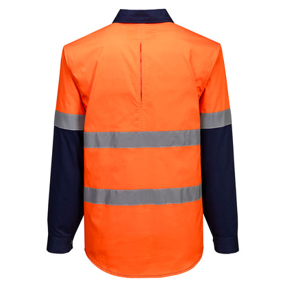 Portwest Hi-Vis Contrast Closed Front Shirt L/S (MA804)
