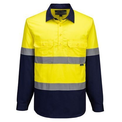 Portwest Hi-Vis Contrast Closed Front Shirt L/S (MA804)